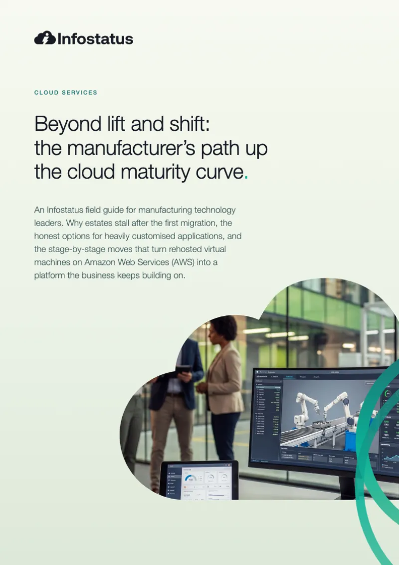 Beyond lift and shift - the manufacturer's path up the cloud maturity curve